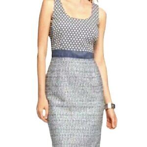NWT Calvin Klein Sleeveless Eclipse Combo Women's Tweed Sheath Dress Size 6